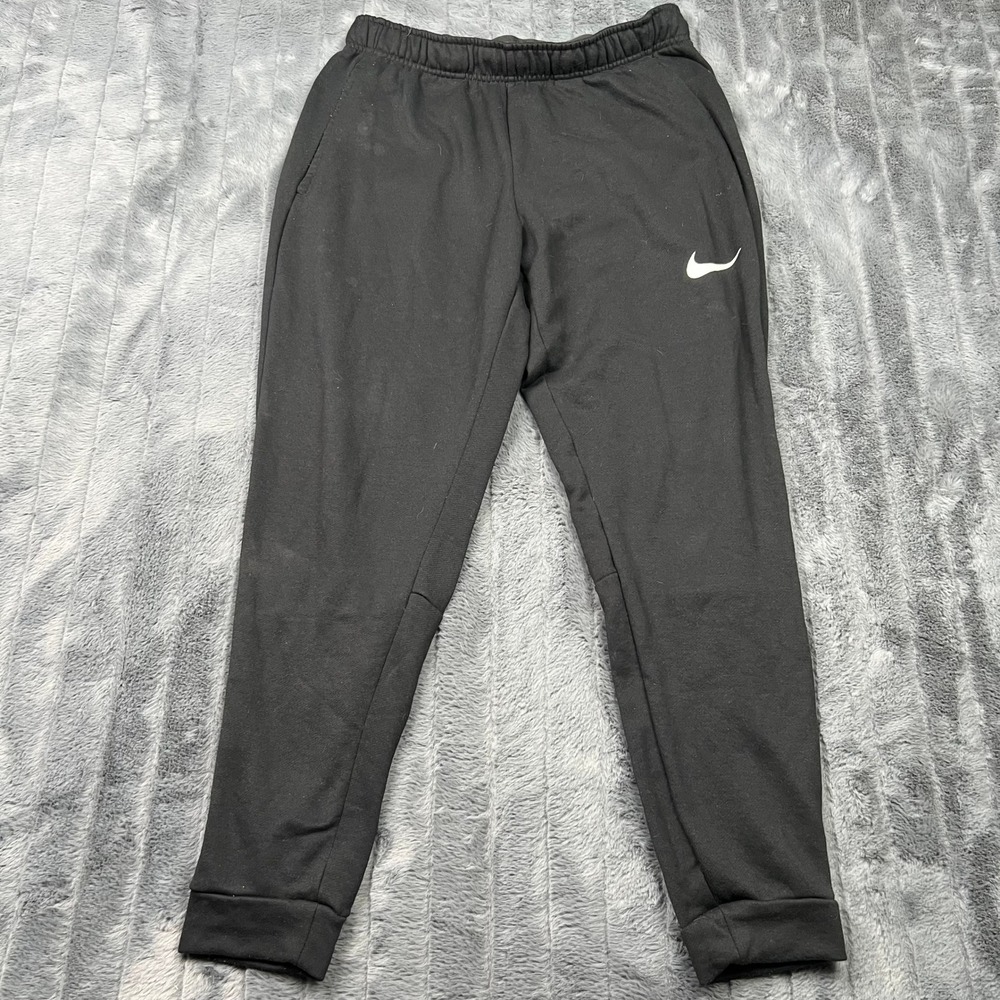 Nike Mens Dri-FIT Joggers Black Tapered Sweatpants Size M RN56323